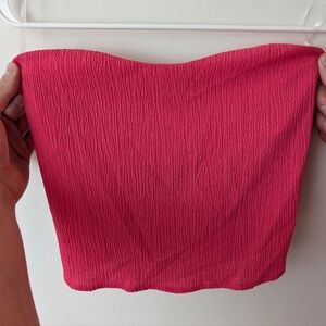 NWT Pink Strapless Top
